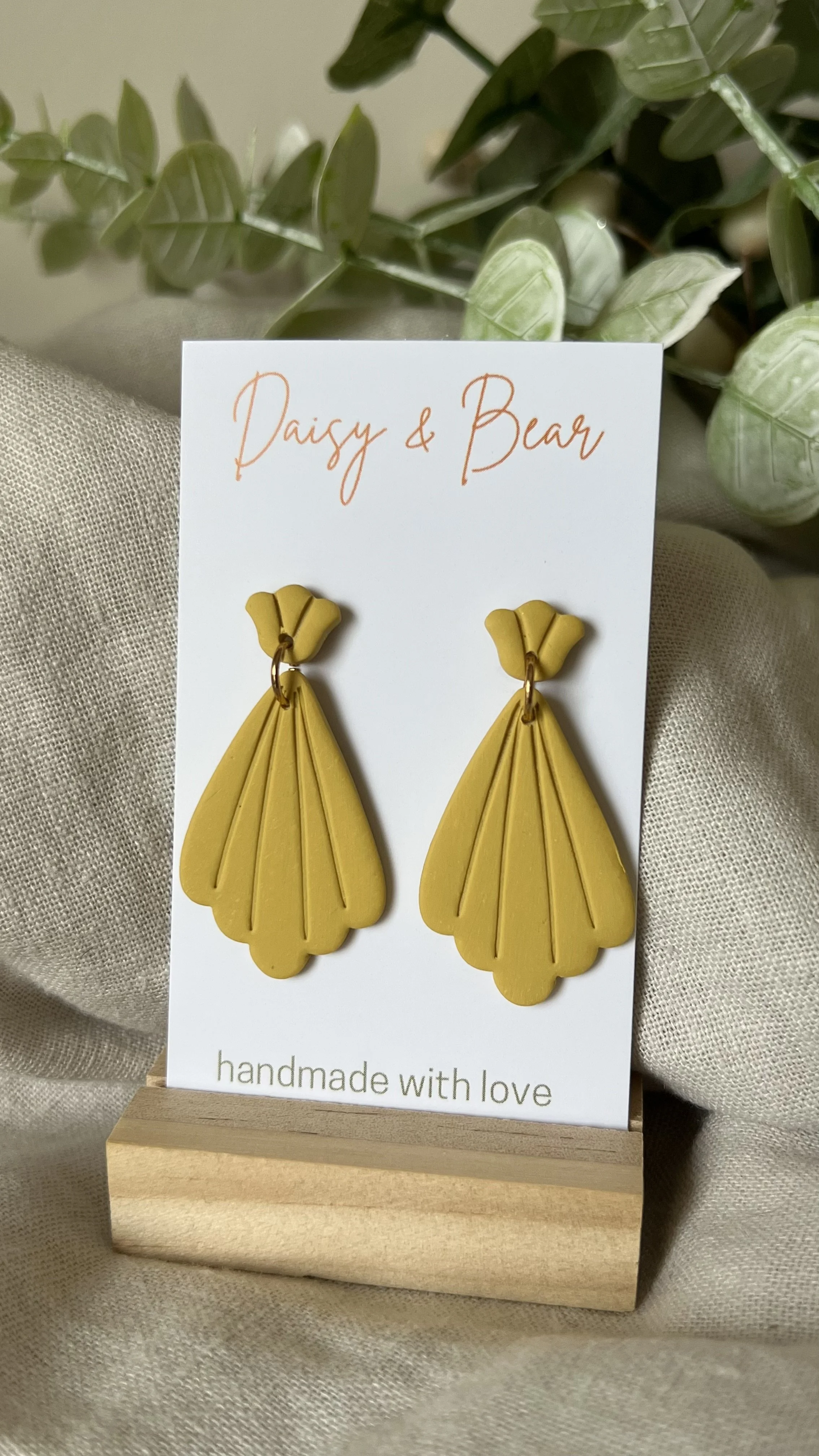 Petaline Fan Dangle Earrings