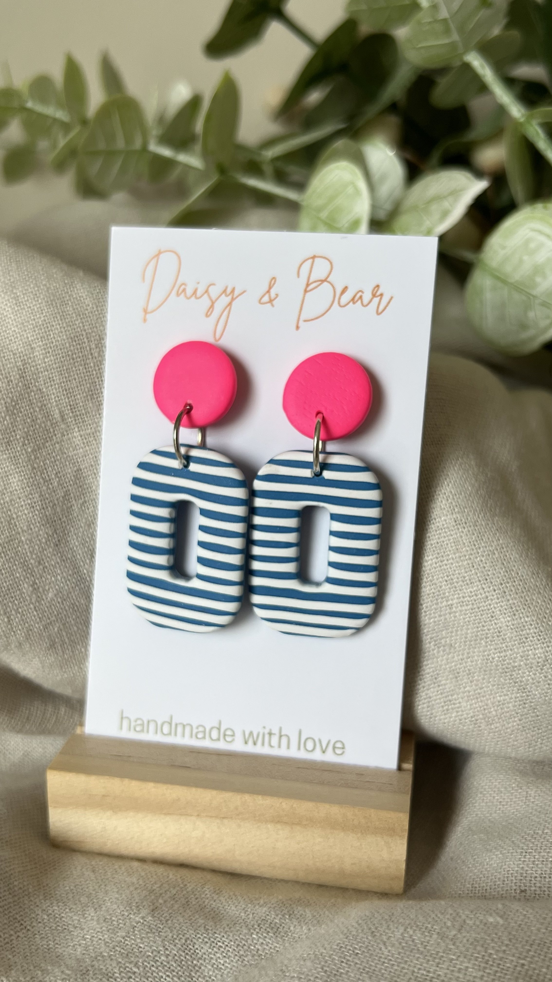 Pink Tide Dangle Earrings