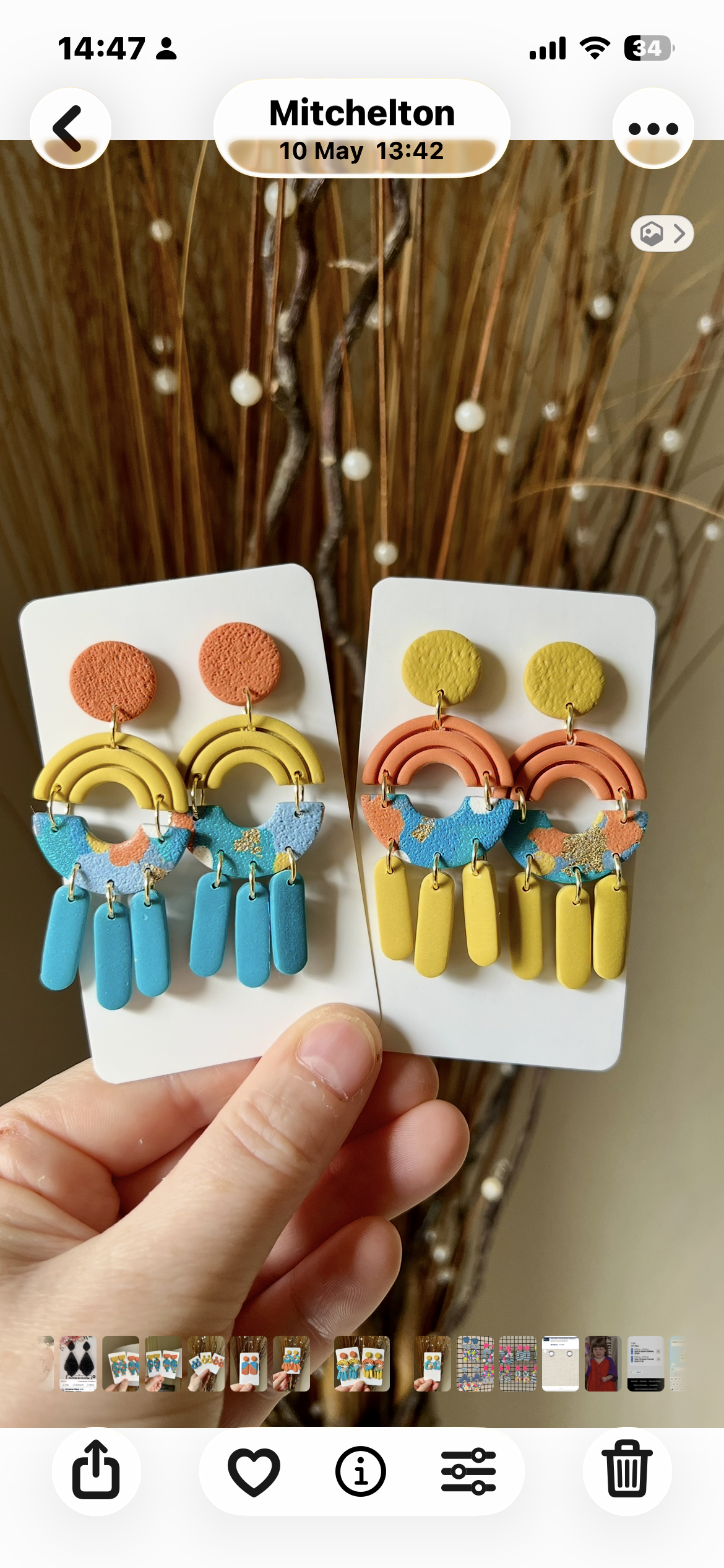 Retro Rainbow Statement Earrings