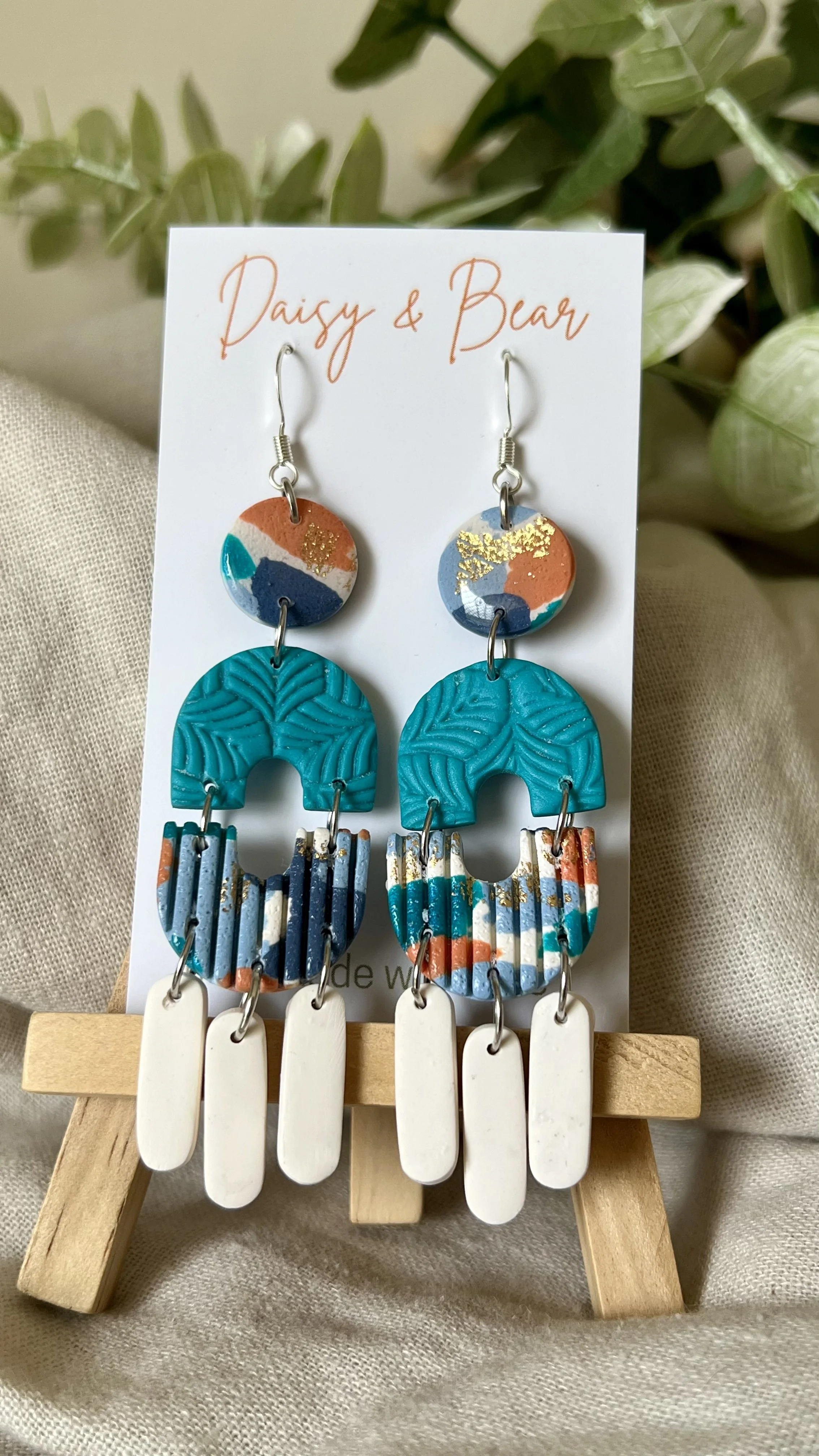 Ocean Mosaic Statement Earrings