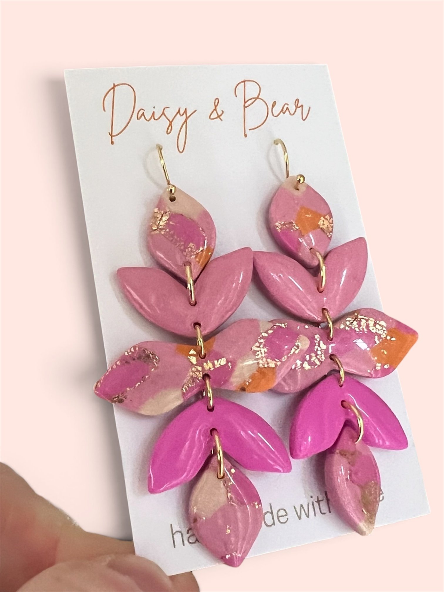 Laurel Cascading Leaf Dangle Earrings