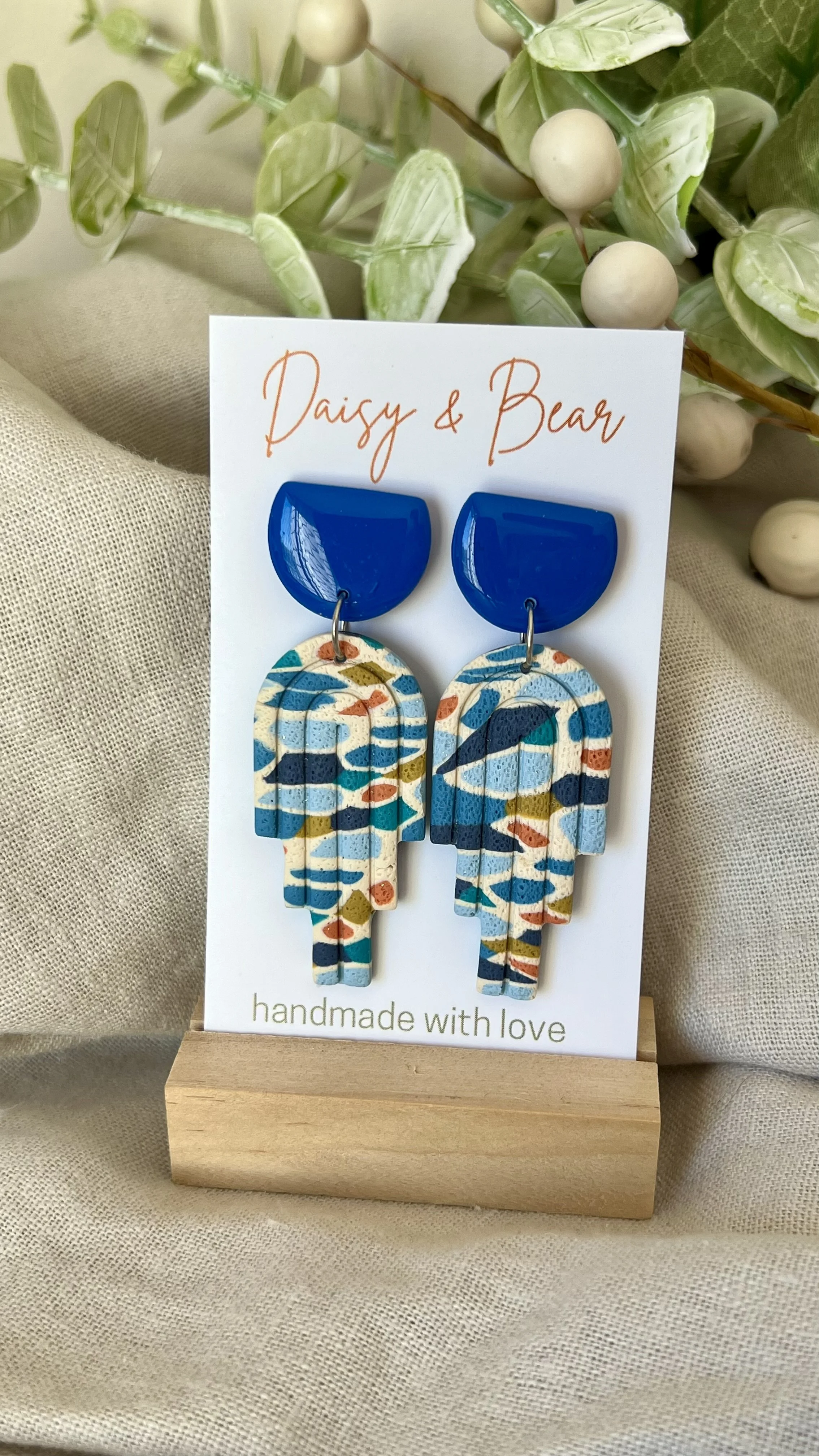 Azure Terrazzo Earrings