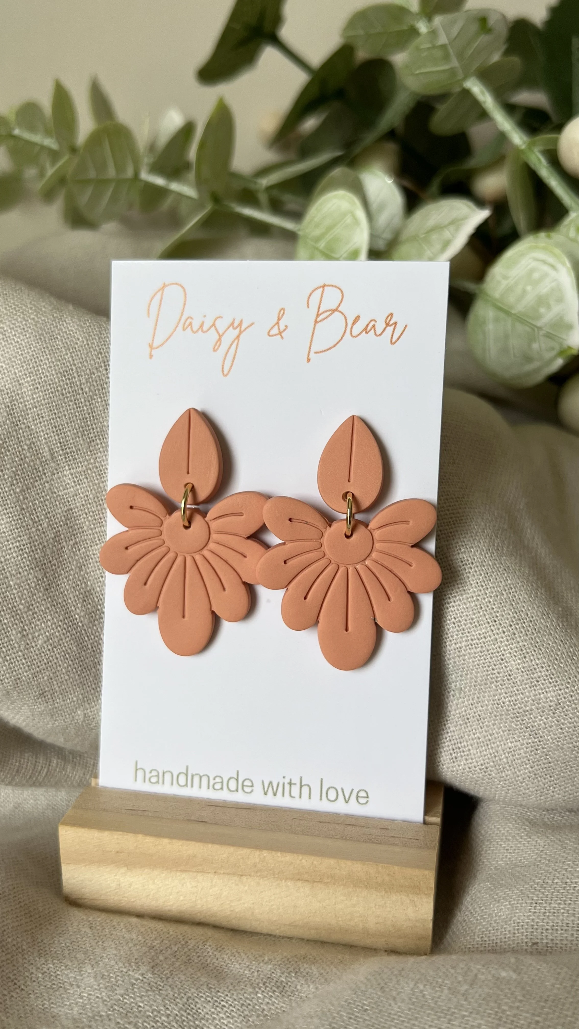 Banksia Layered Flower Earrings