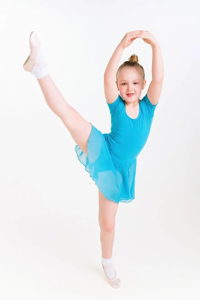 Girl in a ballet pose