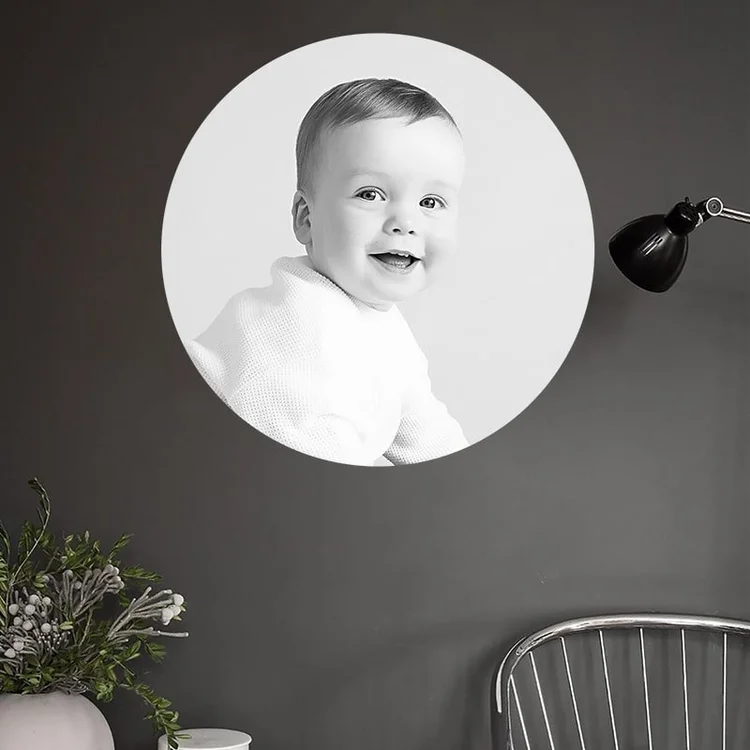 Metallic wall art portrait