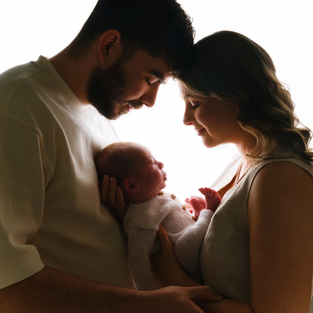 Parents with their newborn