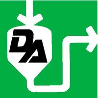 Logo for Dynamic Air, Inc. with a white conveyor on a green background.