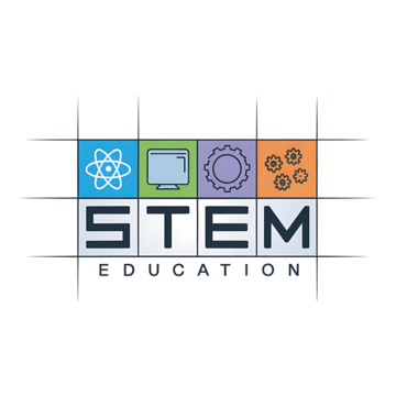 Logo for STEM Education featuring gears above the words "STEM Education".