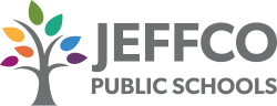 Jeffco Public Schools logo with a stylized tree in multiple colors.