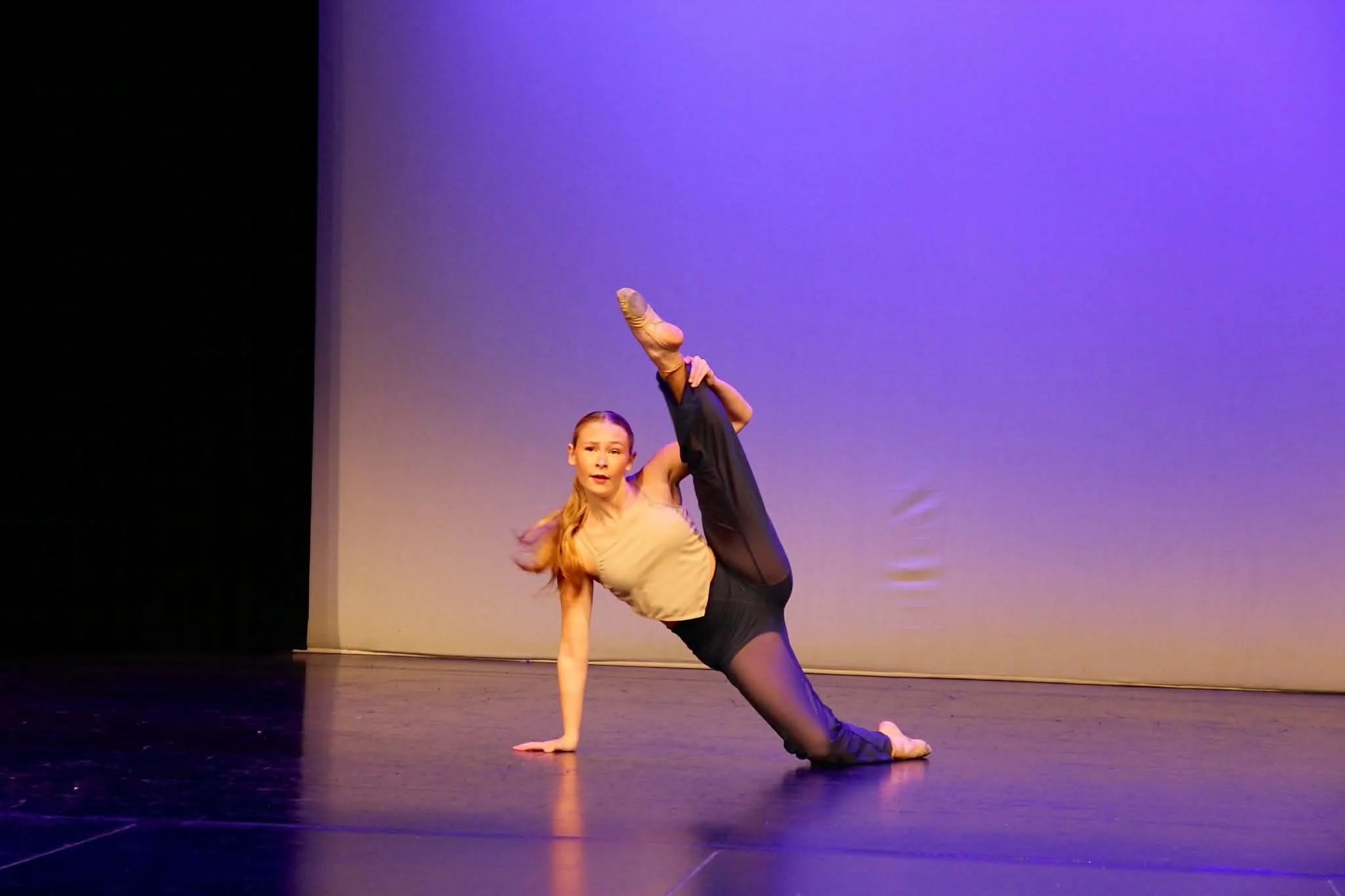 Contemporary solo dancer
