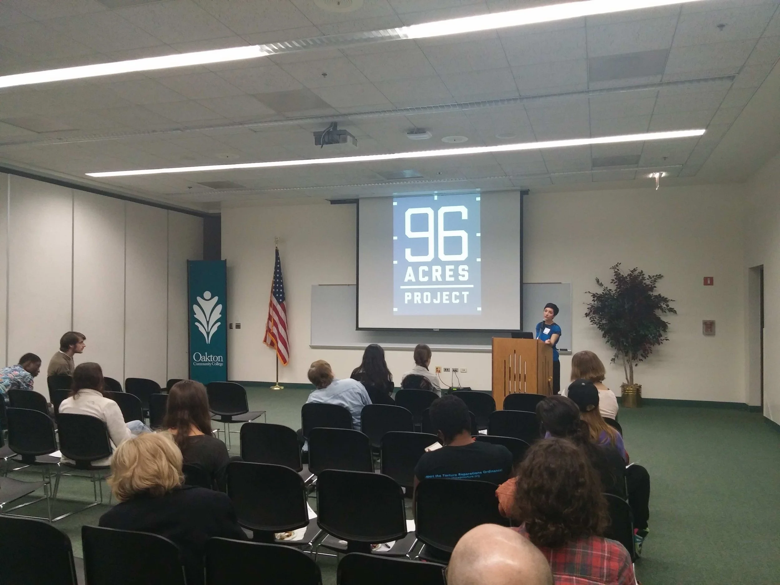 Maria Gaspar presenting at Creating Justice