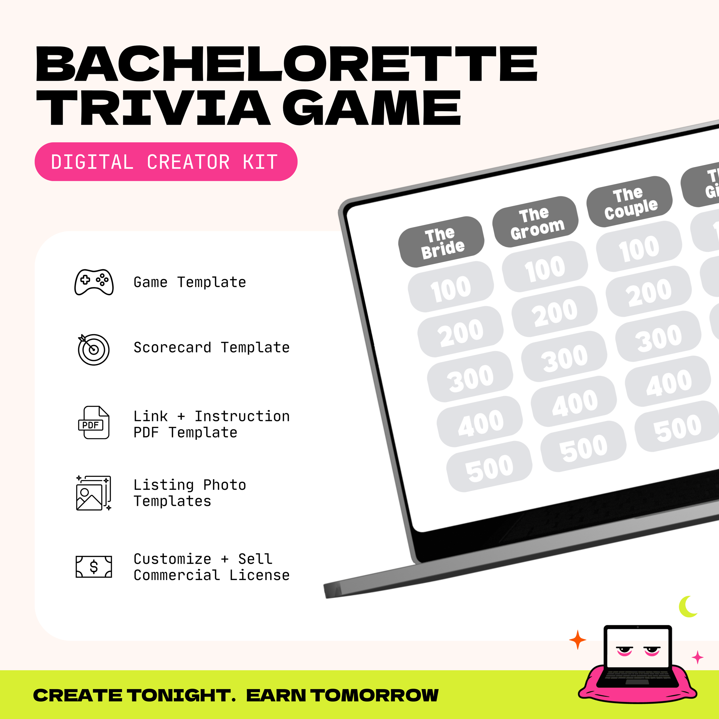Bachelorette Trivia Creator Kit