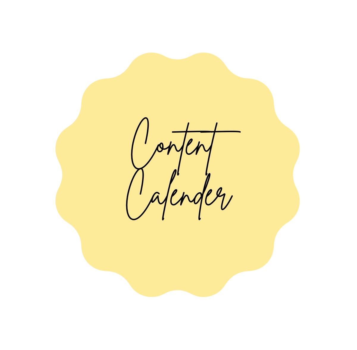 Weekly content calender