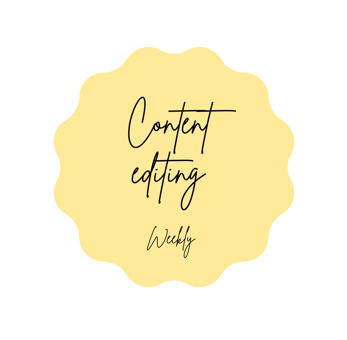 Content editing - weekly package