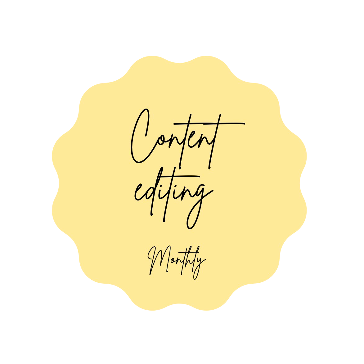 Content editing - monthly package