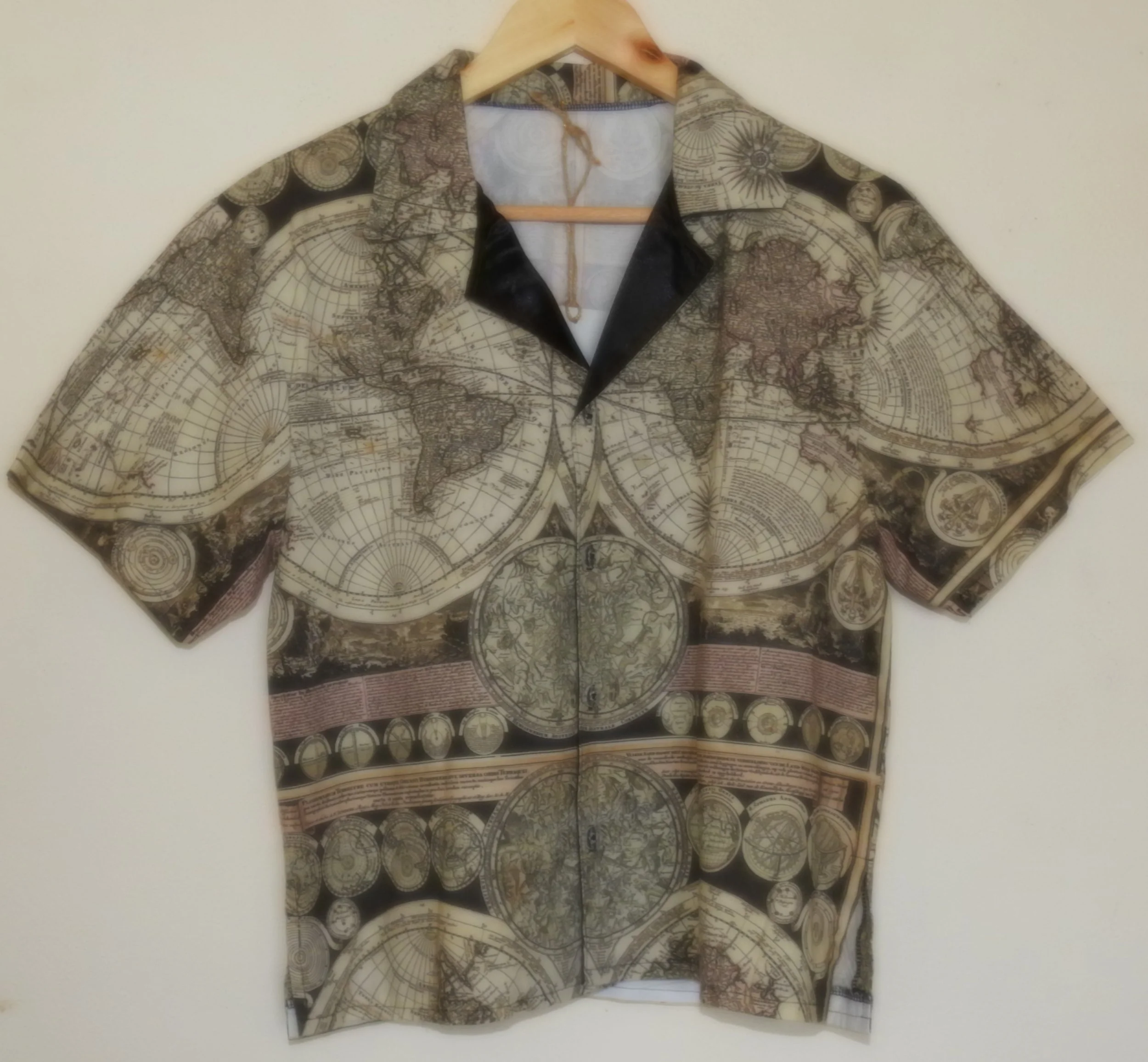 17th Century Map Party Shirt - XS