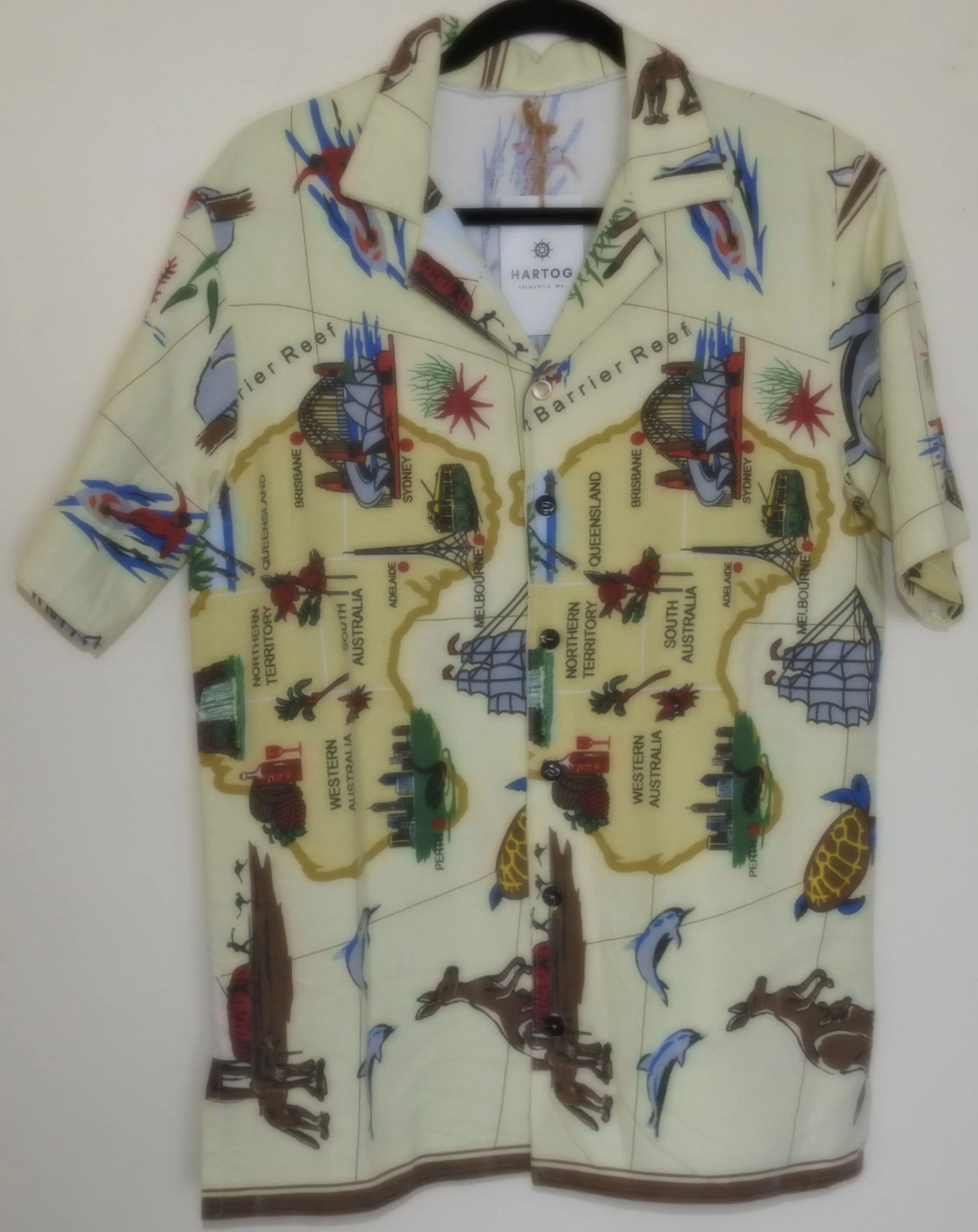 Handmade Australian Tea Towel Party Shirt