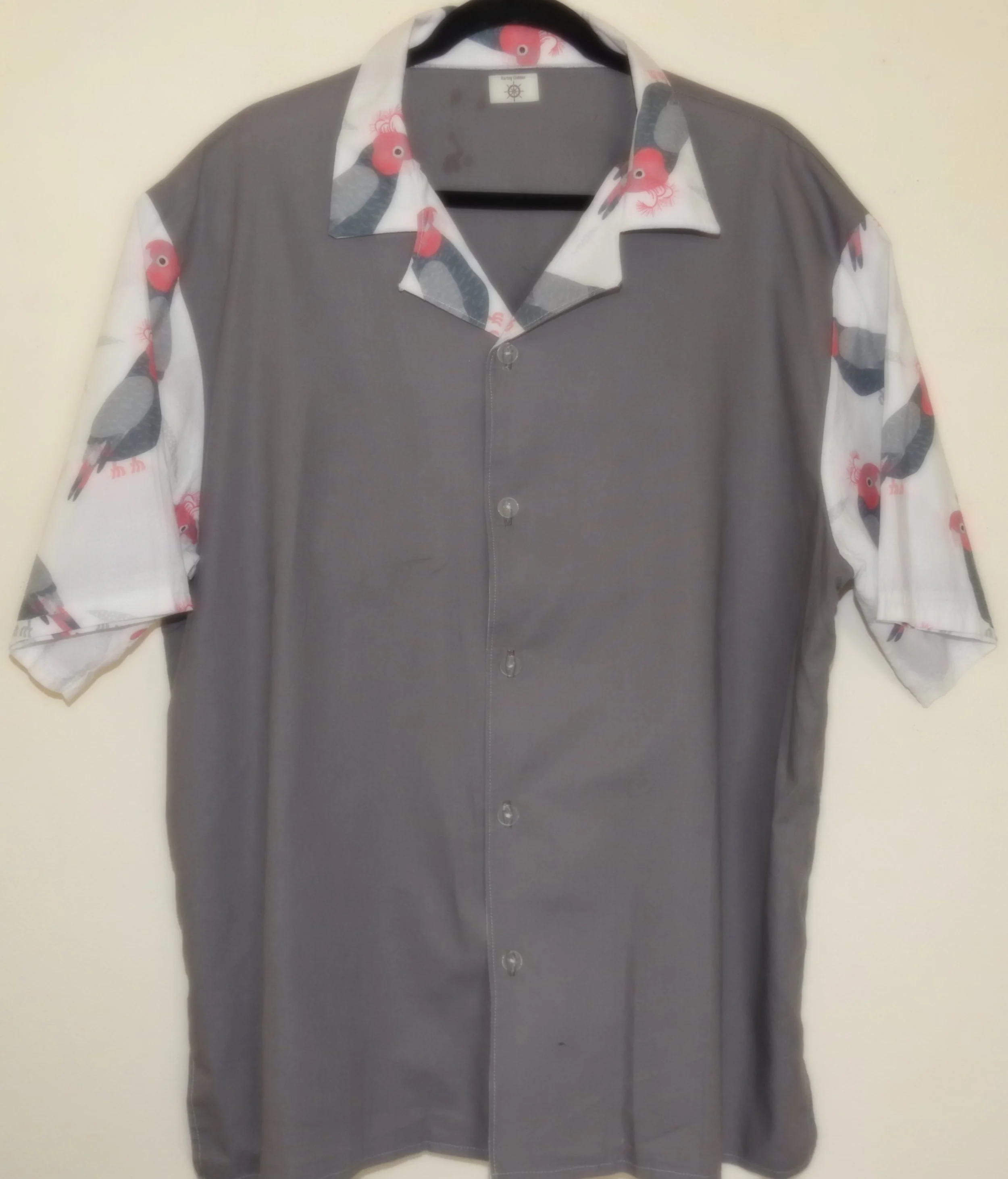 Eco-Friendly Handcrafted Gang Gang Parrot Party Shirt