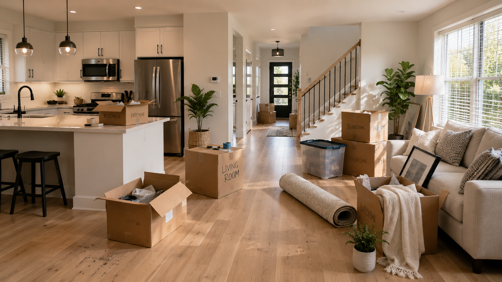 A clean space after a Move-In/ Move-Out clean