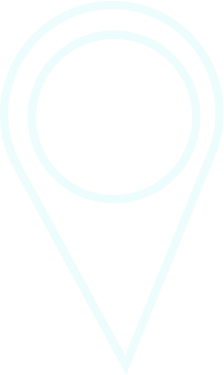 A simple black location pin icon on a transparent background.