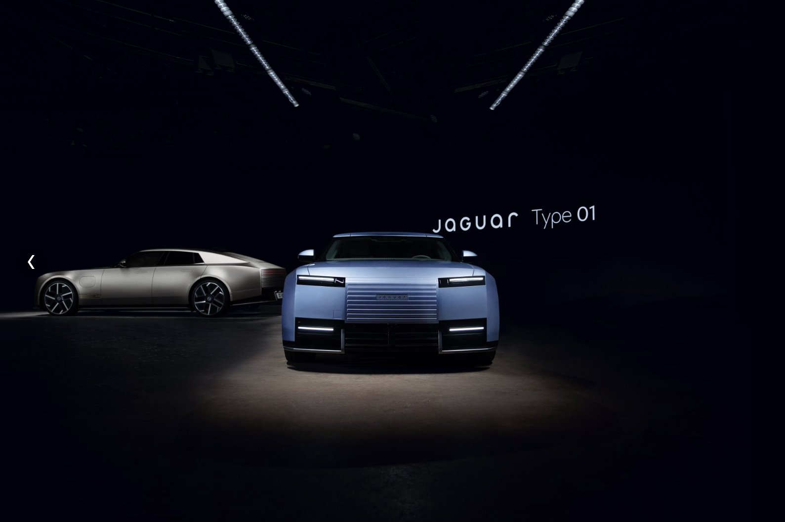 Jaguar Type 01 electric grand tourer photographed by David Masemore for its global PR launch in New York City.