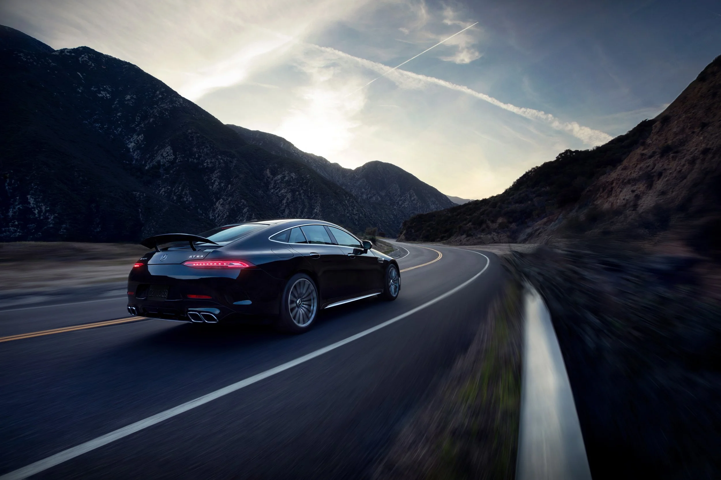 Mercedes-AMG luxury automotive advertising campaign featuring performance driving through the Los Angeles by commercial automotive photographer David Masemore