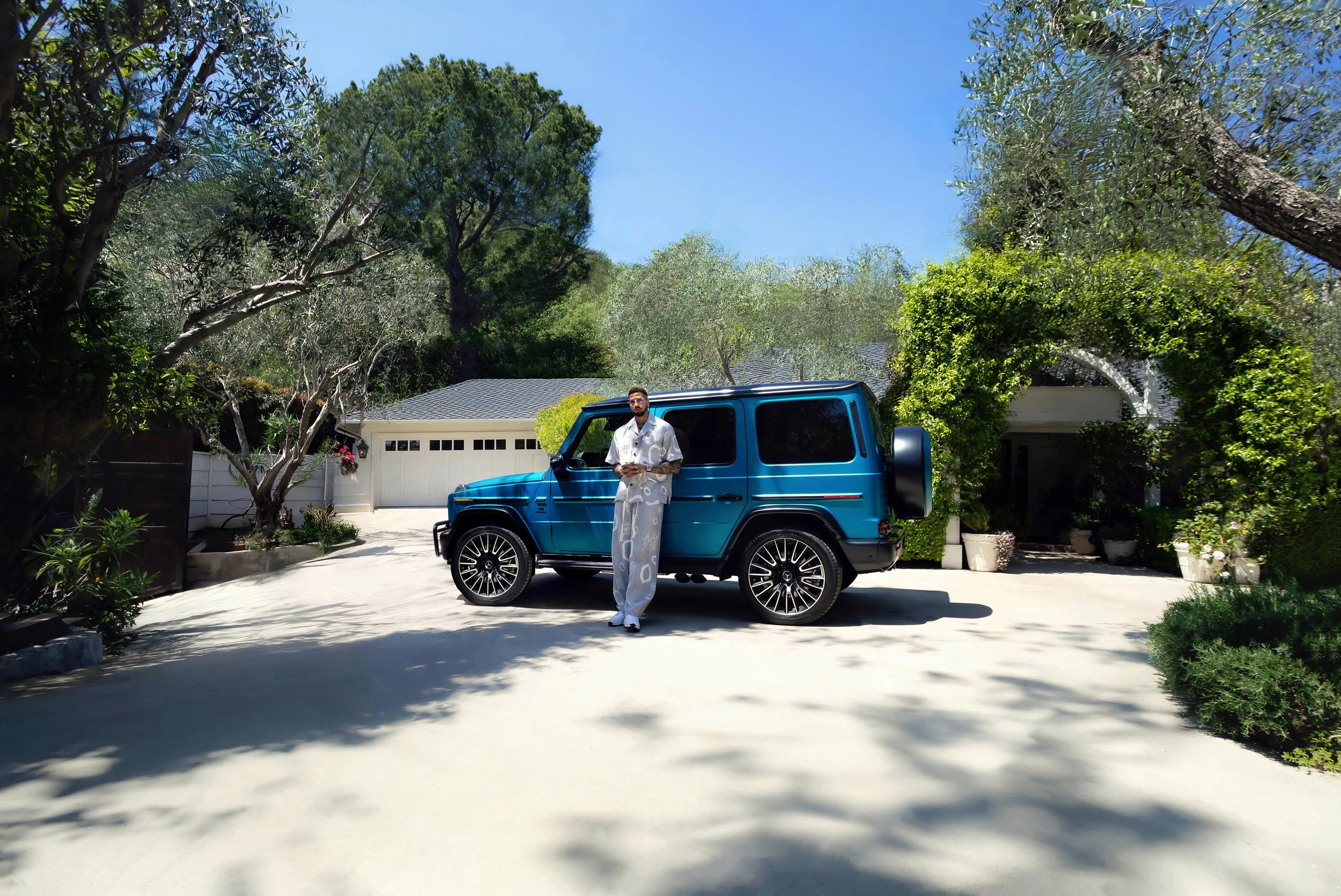 Mercedes-AMG G 63 celebrity automotive campaign featuring Olympic fencer Miles Chamley-Watson for Mercedes-Benz USA