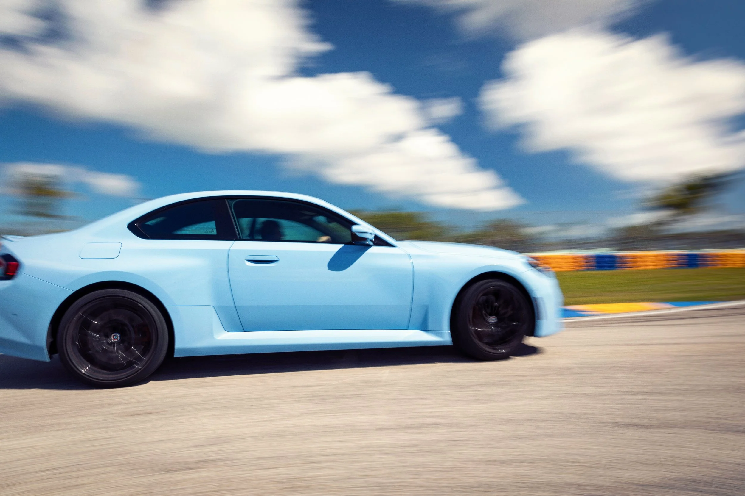 BMW M2 on-track automotive photography created for the new vehicle launch