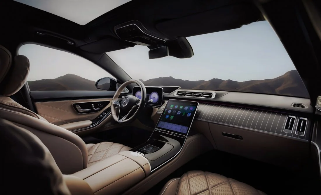 Cinematic automotive photography of the Mercedes-Benz Maybach in Los Angeles, captured for integrated advertising campaigns and commercial brand assets.