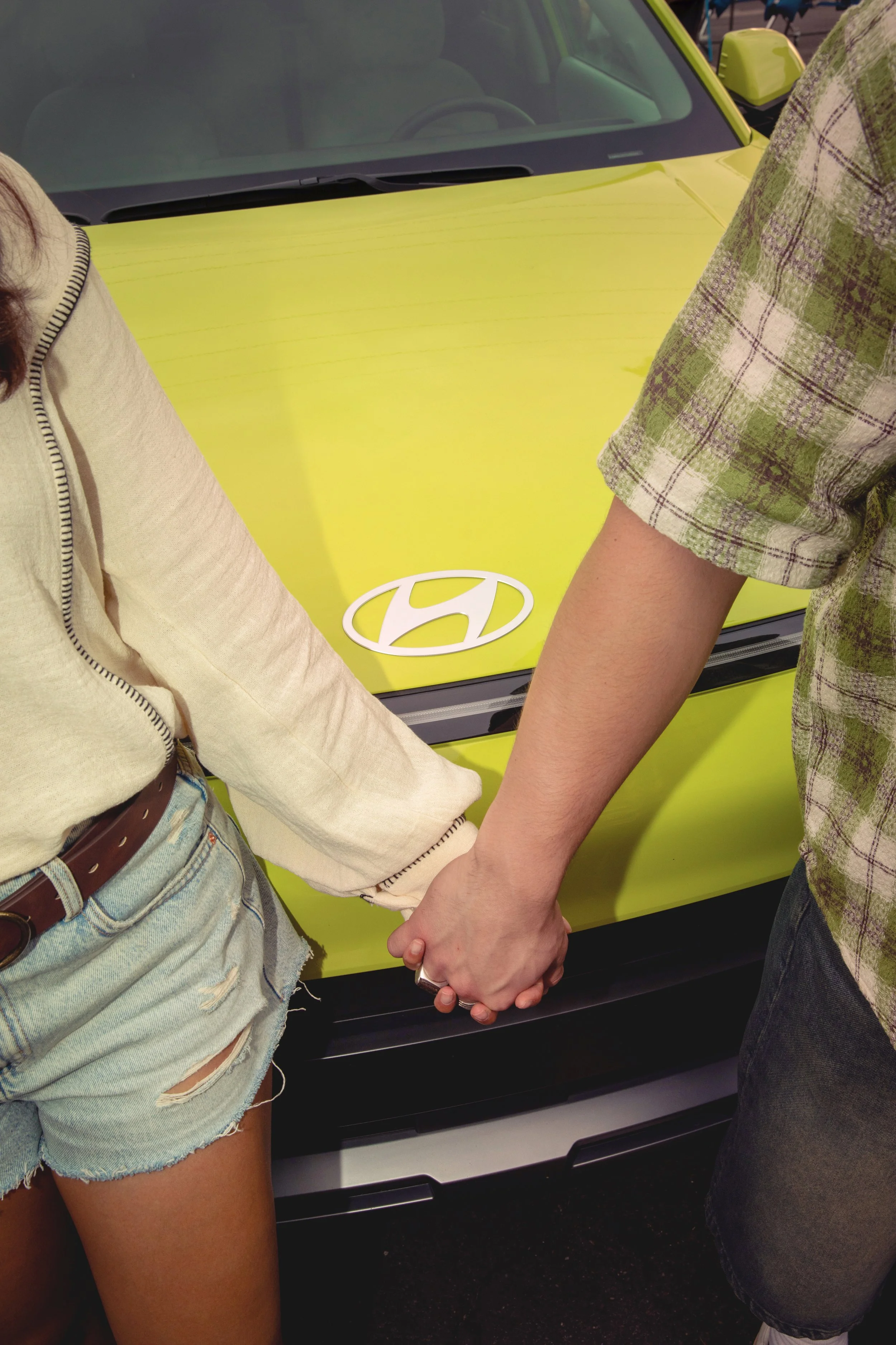 Hyundai KONA lifestyle campaign featuring young talent during an automotive adventure