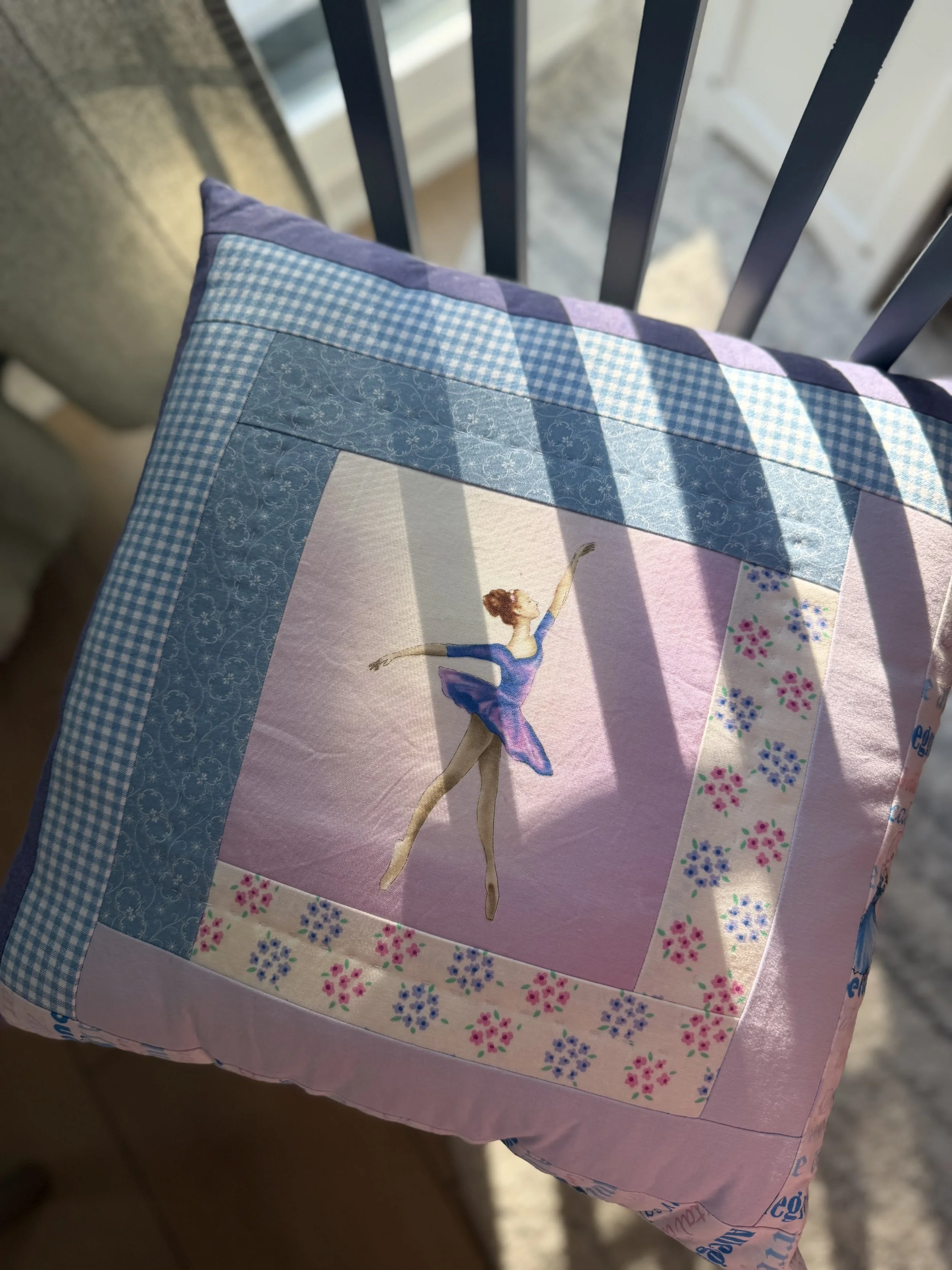 ballerina accent pillow