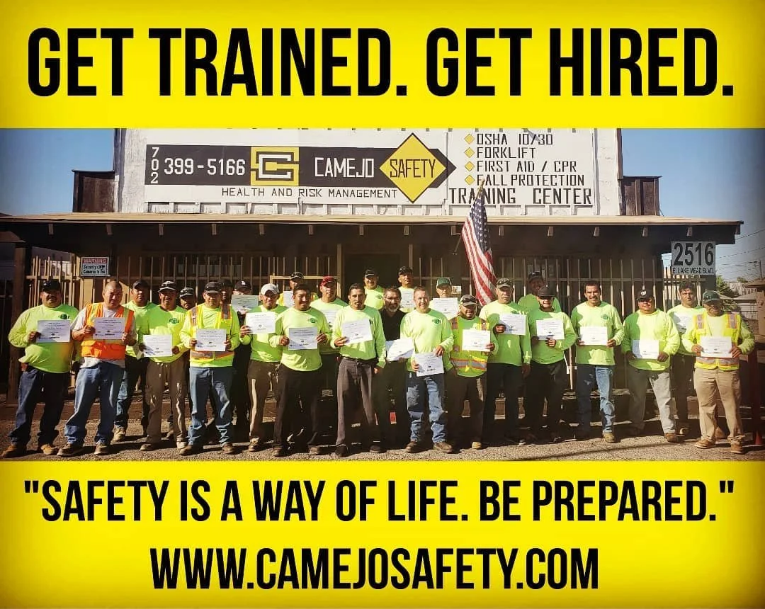 Alpha Safety Group │ Camejo Safety Inc. 
Get Trained. Get Certified. Get Hired.
Safety is a way of Life. Be Prepared.