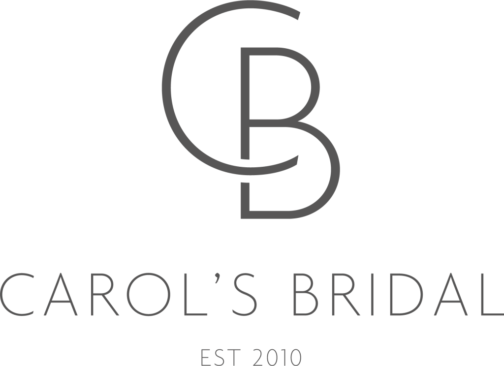 Logo for Carol's Bridal featuring a stylized monogram with the letters C, B, and an S, and the text "Carol's Bridal Est 2010" underneath.