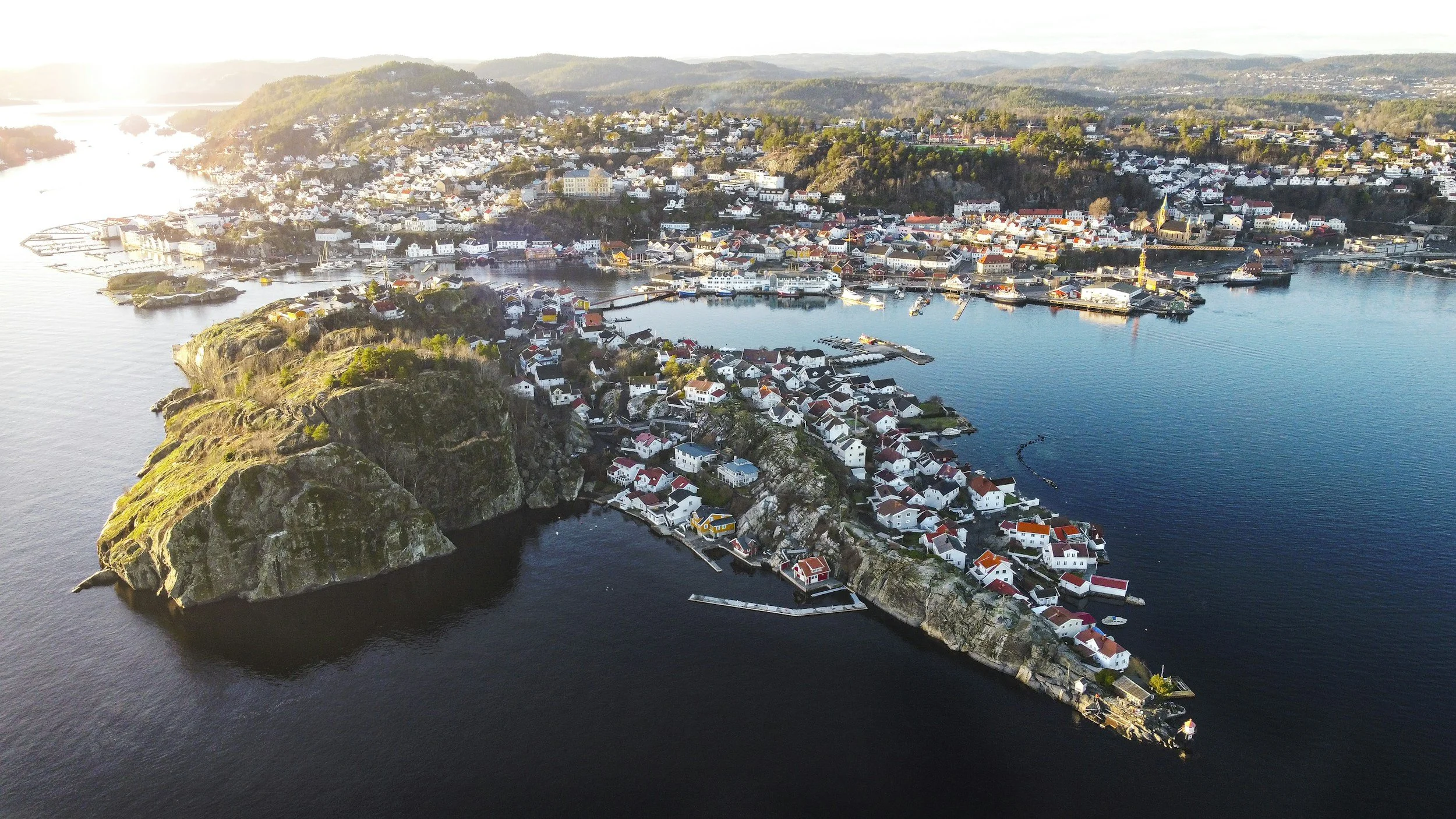 Drone bilde av Kragerø