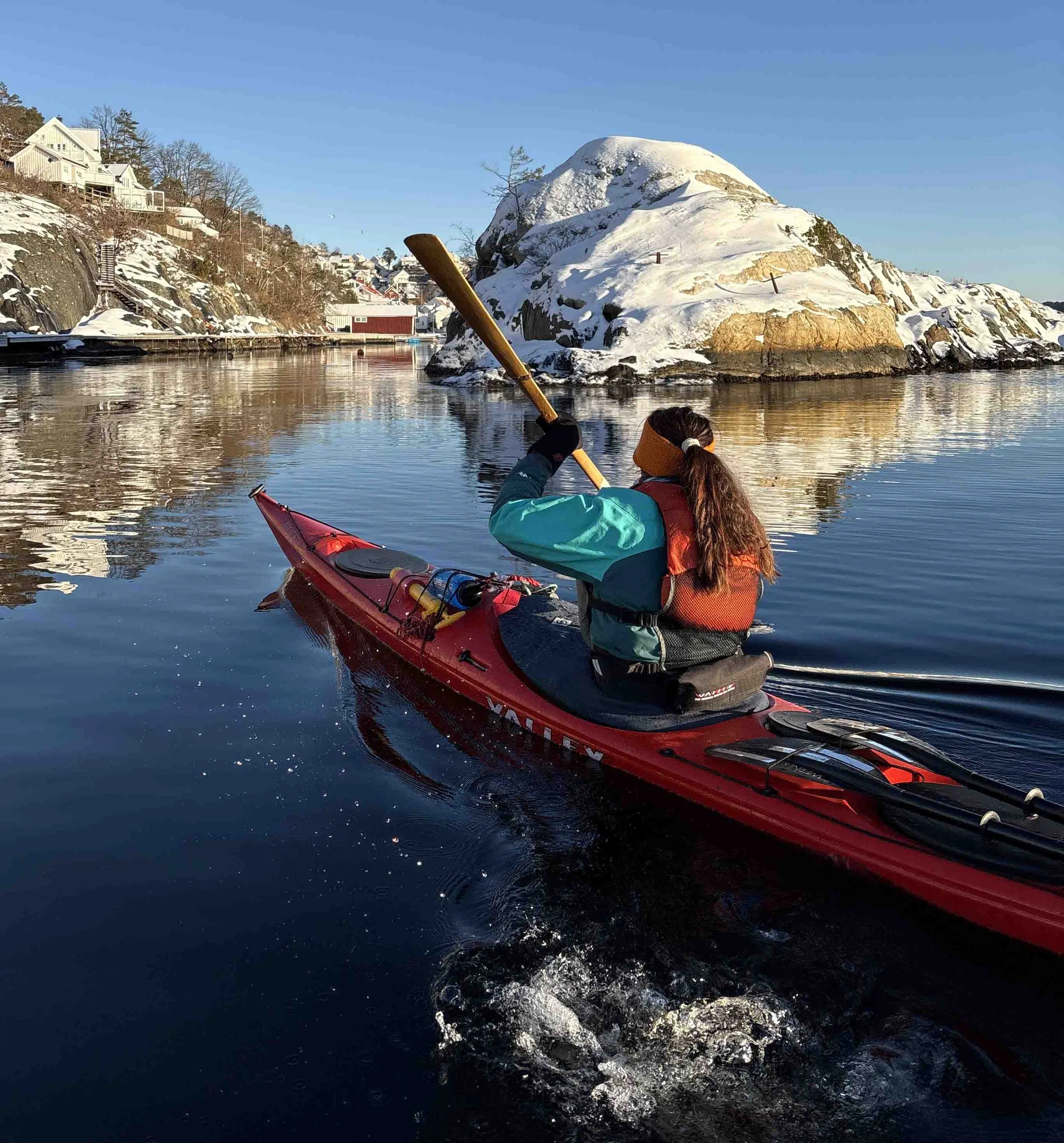 Padling i skjærgården om vinteren