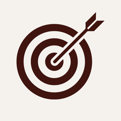 Target with an arrow hitting the bullseye.