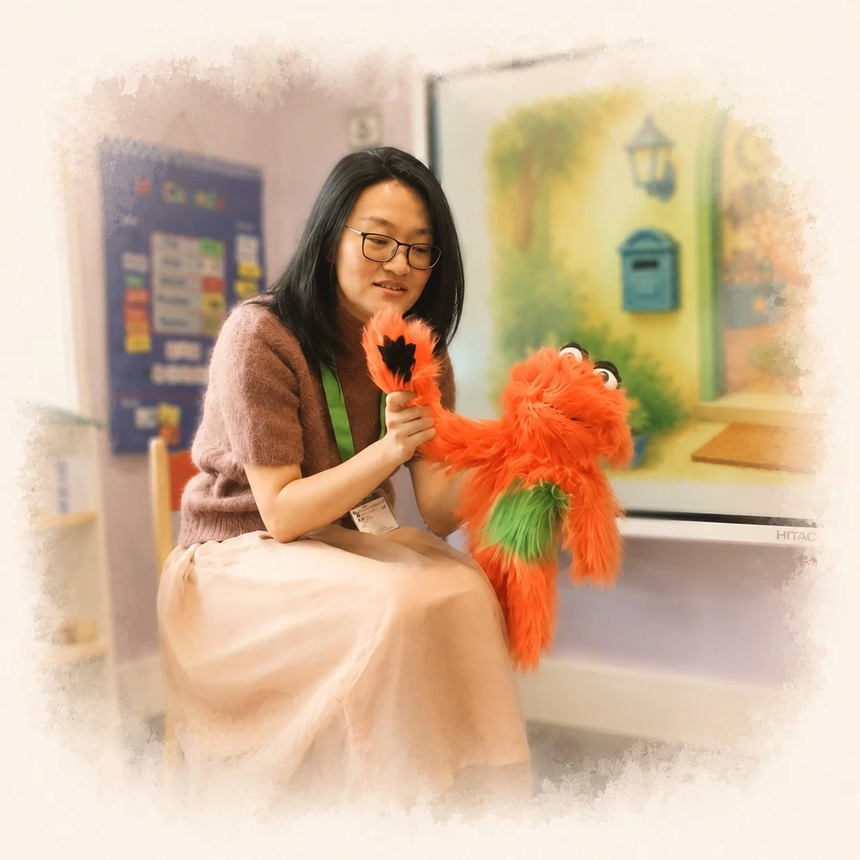 A Little Mandarin Spark session in a UK early-years classroom.