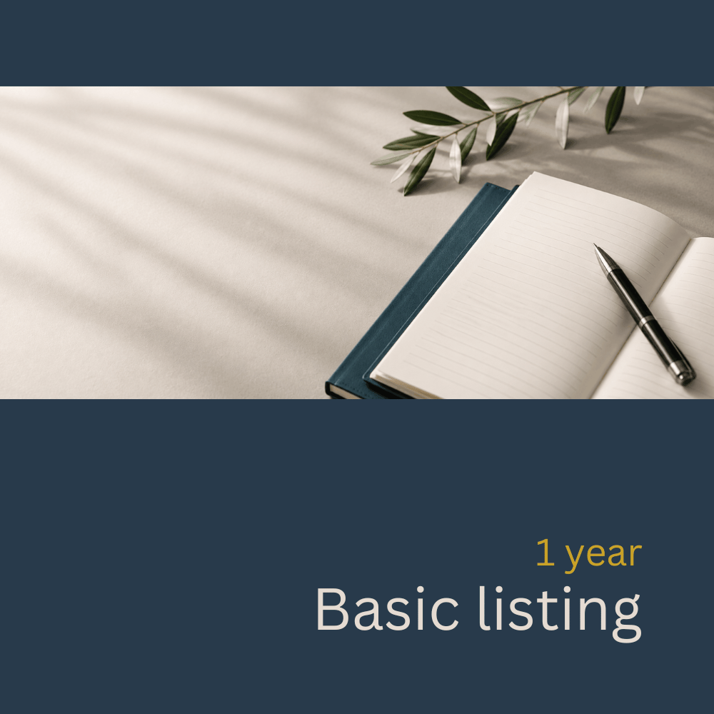 Basic Listing plan - 1 year