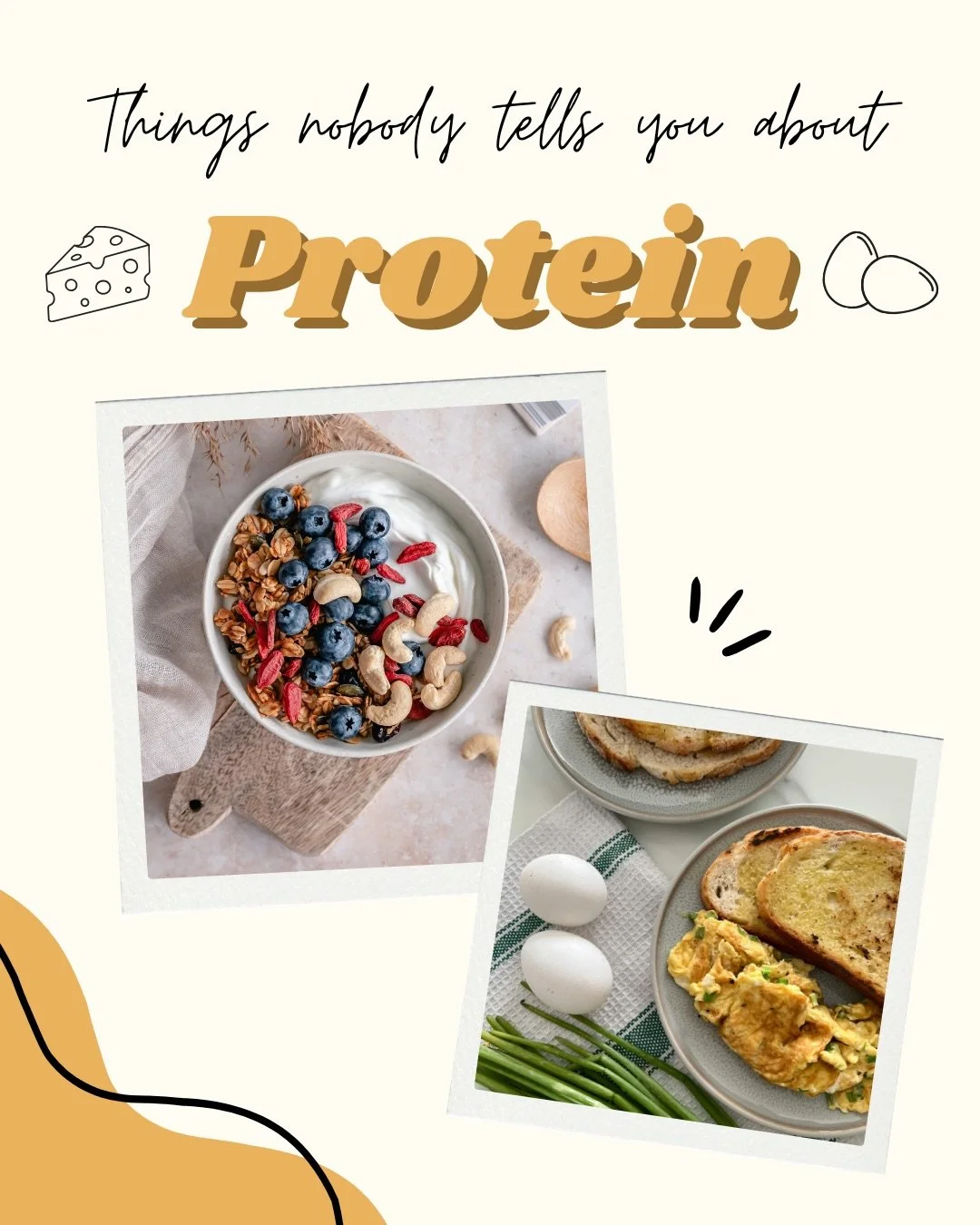 🍳 Things nobody tells you about protein 👇

Protein is one of the most talked about nutrients in fitness, yet there are still so many misconceptions around it.

Here are a few facts that might surprise you:

💪 Protein isn&rsquo;t just for building 