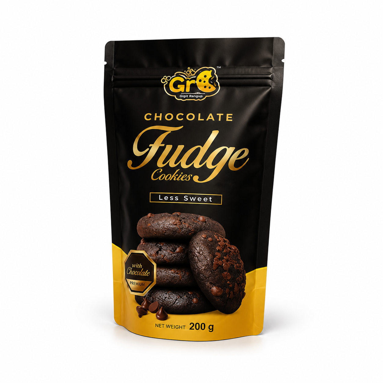 Chocolate Fudge Cookies (Pouch Bag)