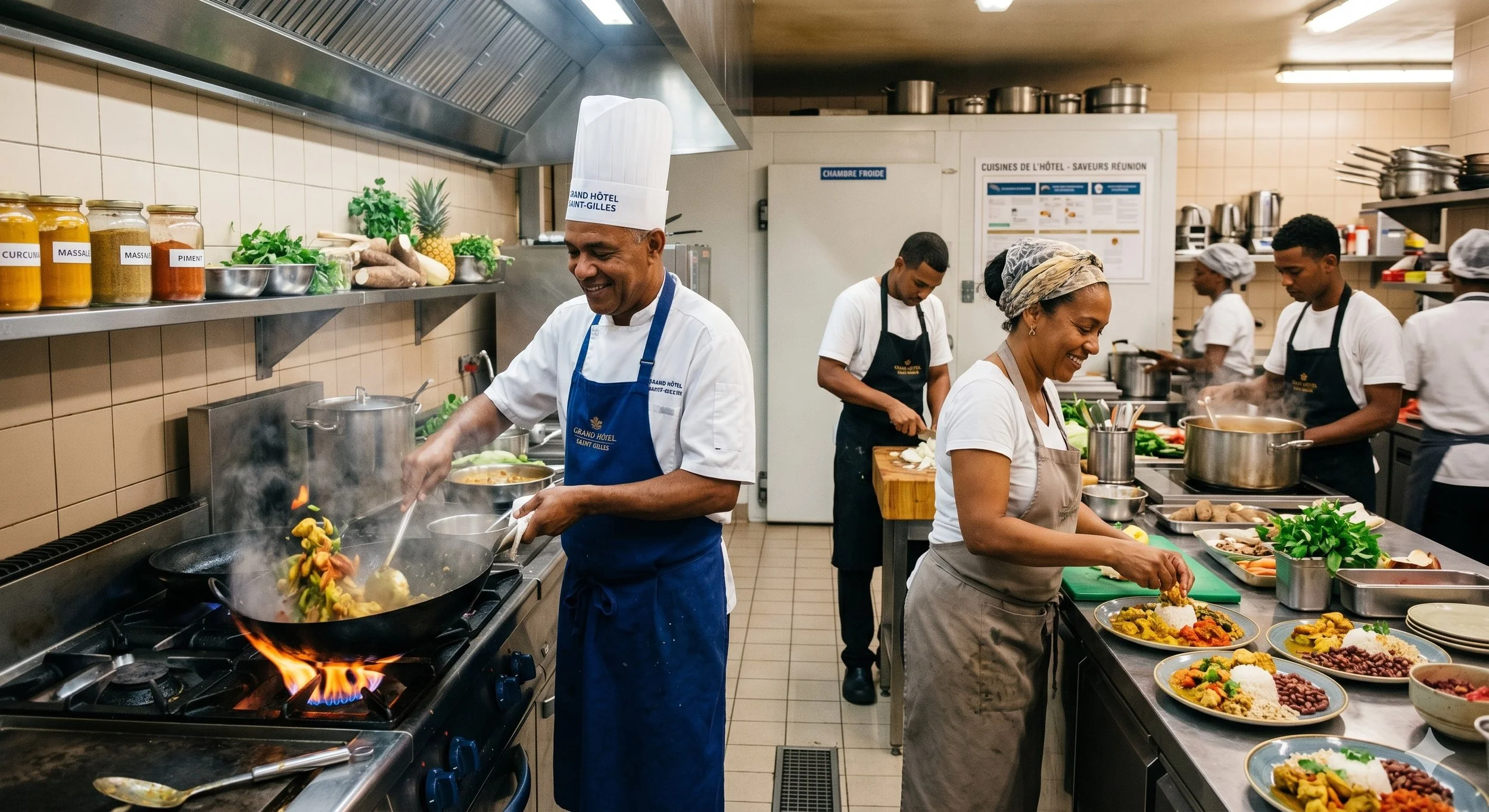 Services pour les activités de l'hôtellerie et de la restauration  à la Réunion