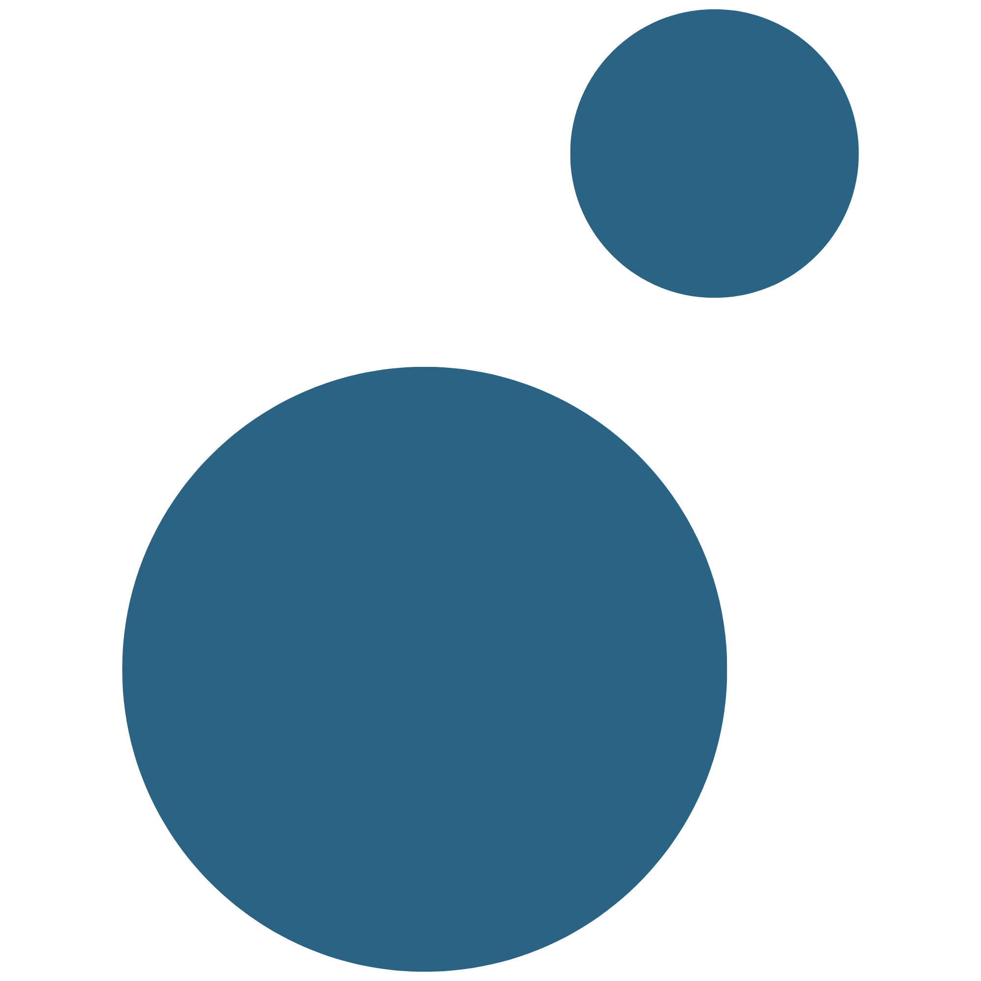 Rotating Decorative blue dot brand accent