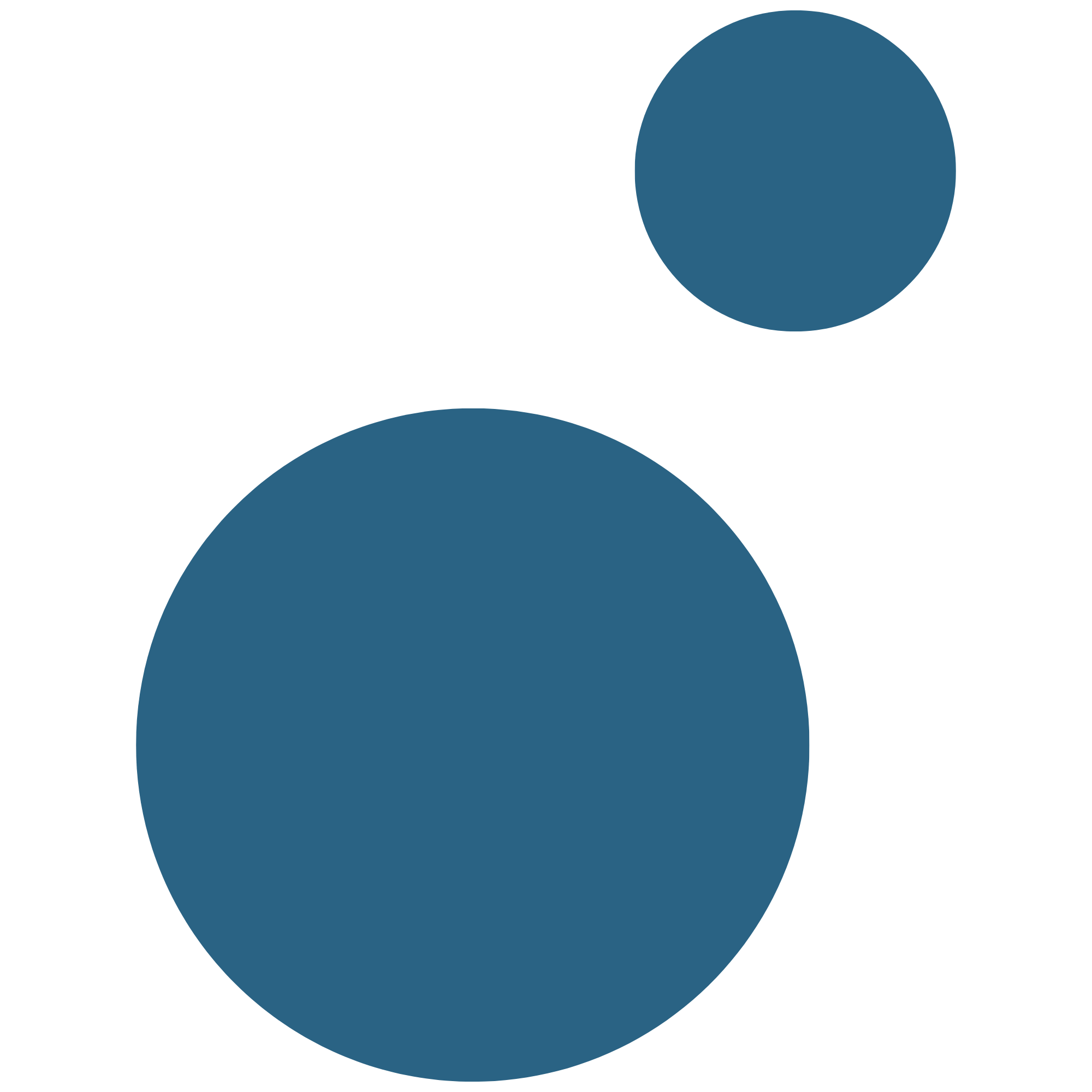 Rotating Decorative blue dot brand accent