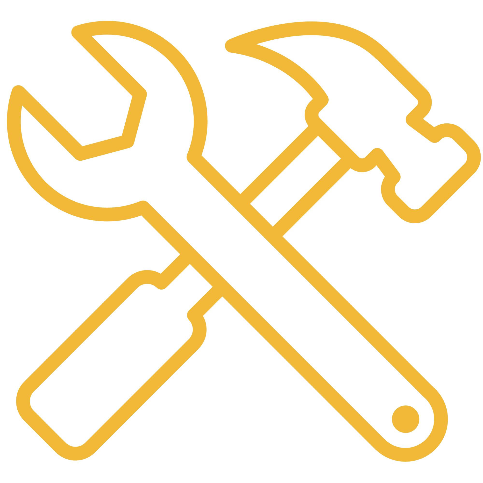 Yellow tools icon - representing putting strengths into practice in everyday life