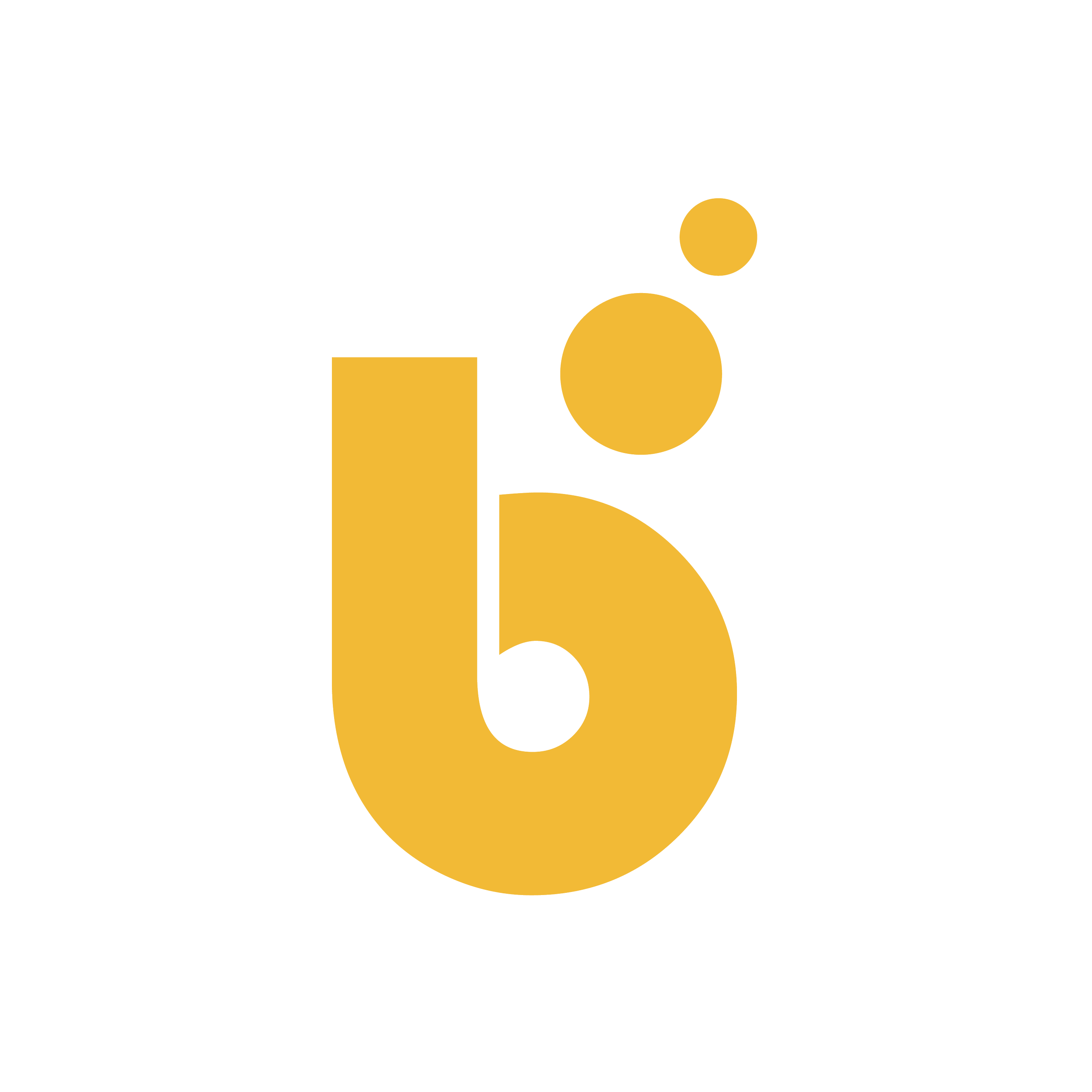 Yellow Amber Brest Self Coaching Branding B with dots above