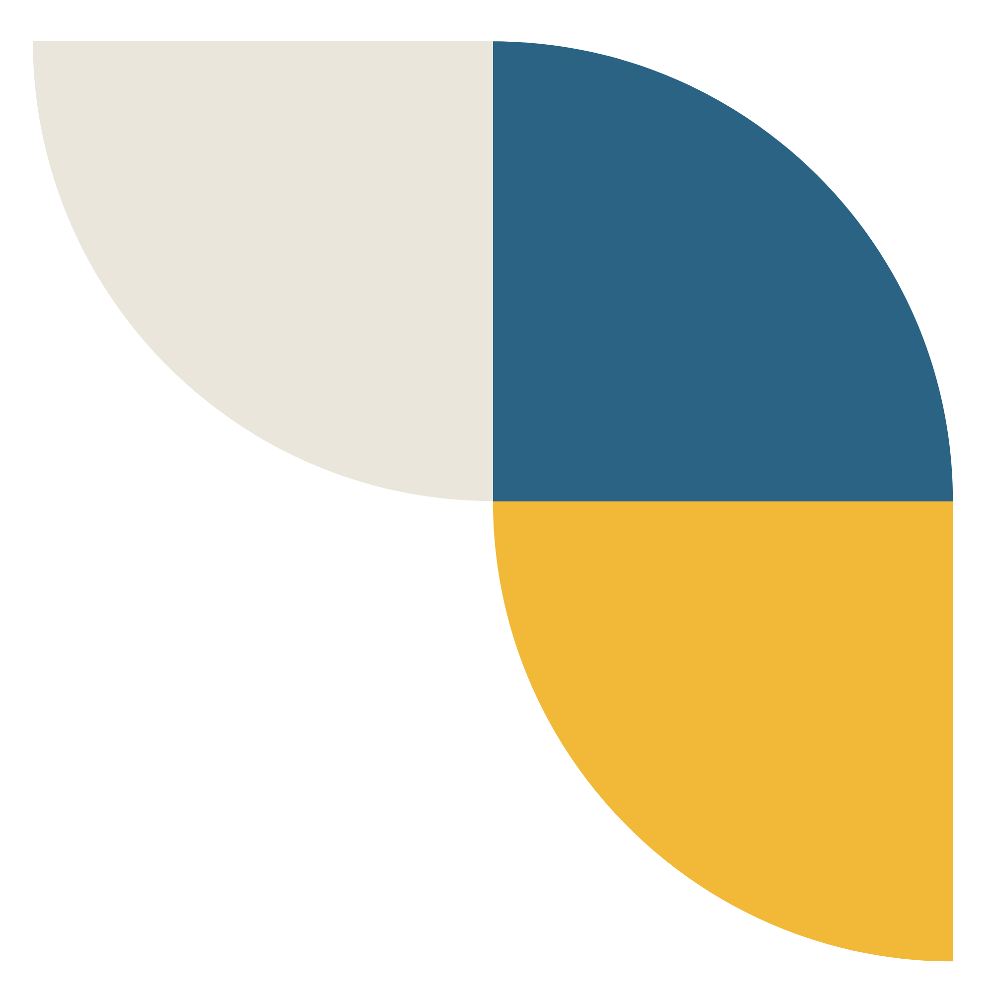 Decorative amber, blue and grey brand element