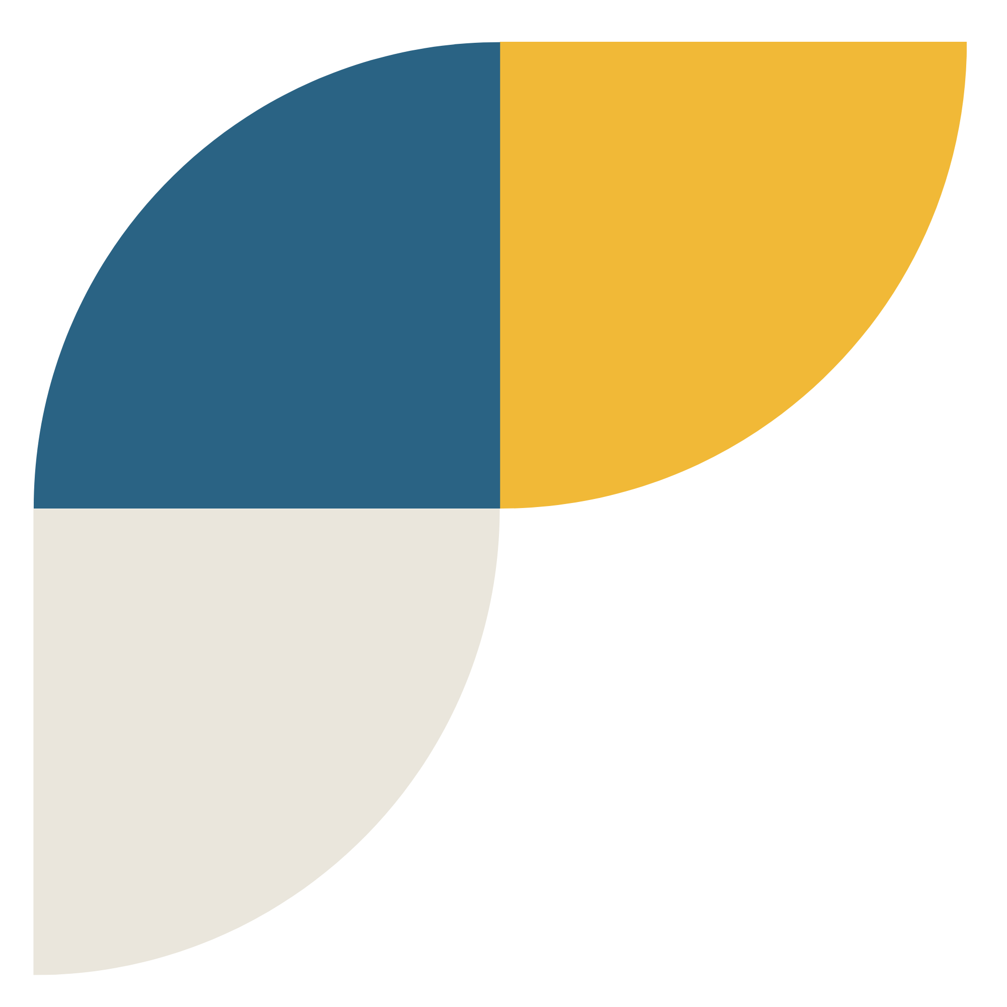 Decorative amber, blue and grey brand element