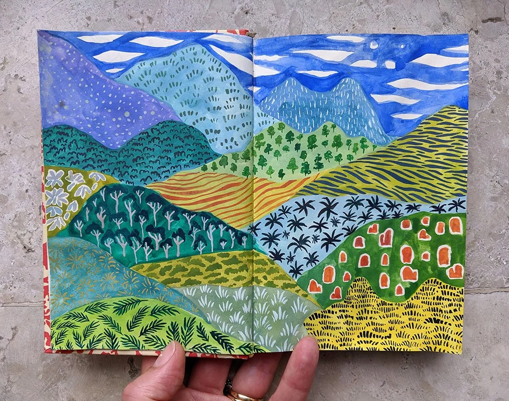 Sao Francisco Xavier, Brazil watercolour sketch 2020