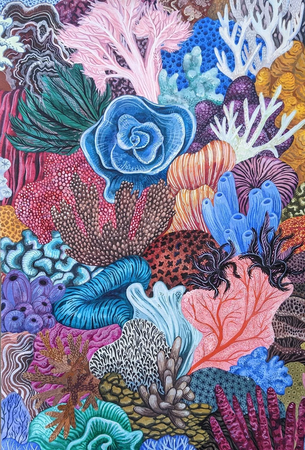 Coral Reef painting detail