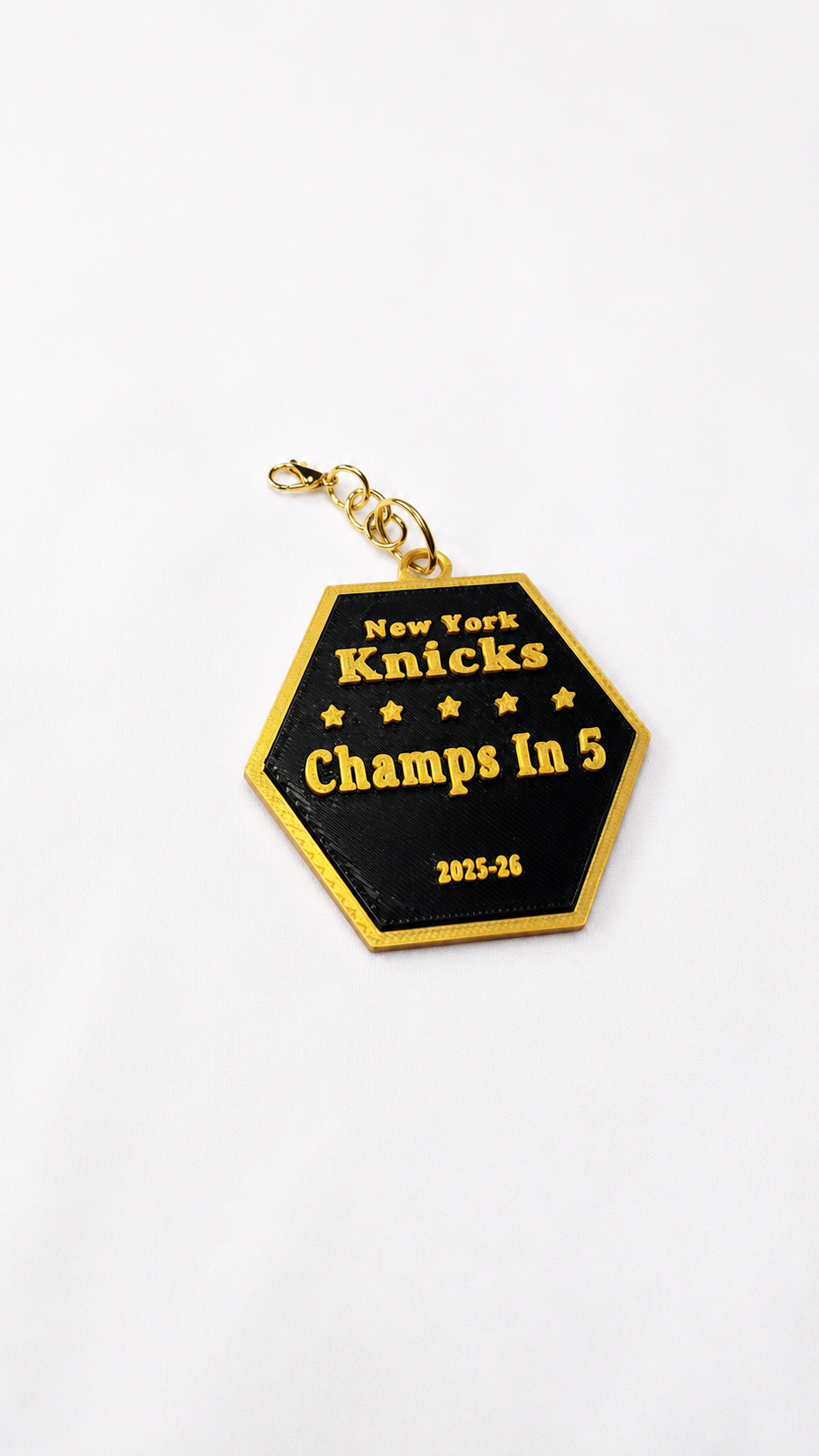 Knicks "Champs In 5" Keychain - Statement Edition